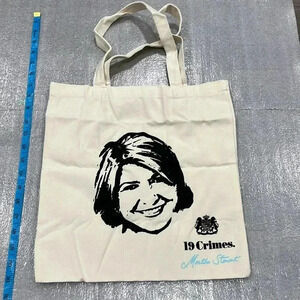 19 Crimes Martha Stewart Snoop Dog  Limited Edition Canvas Tote Bag. NWOT